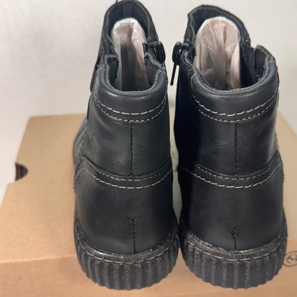 Clarks Collection Leather Ruched Ankle Boots Caroline Orchid casual Fall winter - Picture 7 of 12